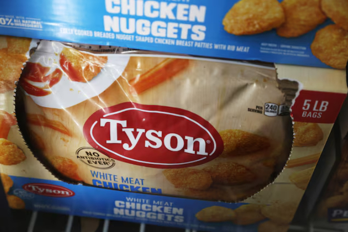 Tyson Chicken Nuggets, owned by Tyson Foods, are seen for sale in Queens, New York, U.S., November 16, 2021. 