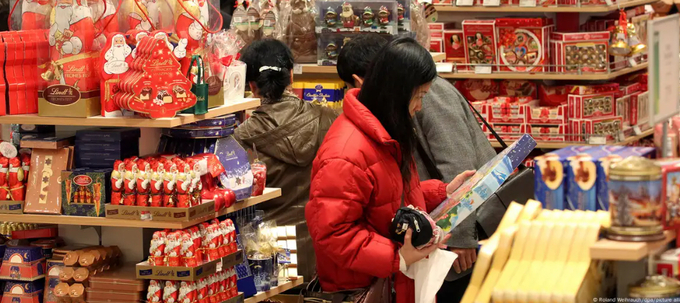 Advent calendars and chocolate Santas are a big business in Germany.