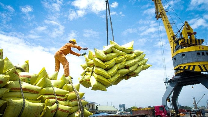 Rice exports account for the majority of export surplus to the Philippines.