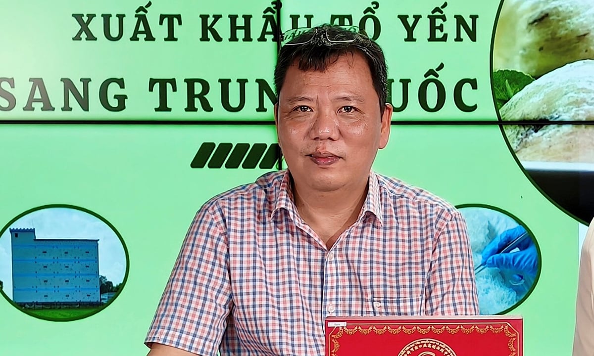 Dr. Ngo Xuan Nam recently participated in a seminar on bird's nest exports with the Vietnam Agriculture and Nature Newspaper. Photo: Bao Thang. Dr. Ngo Xuan Nam recently participated in a seminar on bird's nest exports with the Vietnam Agriculture and Nature Newspaper. Photo: Bao Thang.