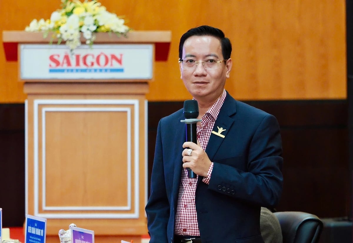 Mr. Nguyen Dinh Tung - Vice Chairman of the Vietnam Fruit and Vegetable Association believes that joint efforts are needed to build the brand of Vietnamese agricultural products. Photo: Hoang Hung.