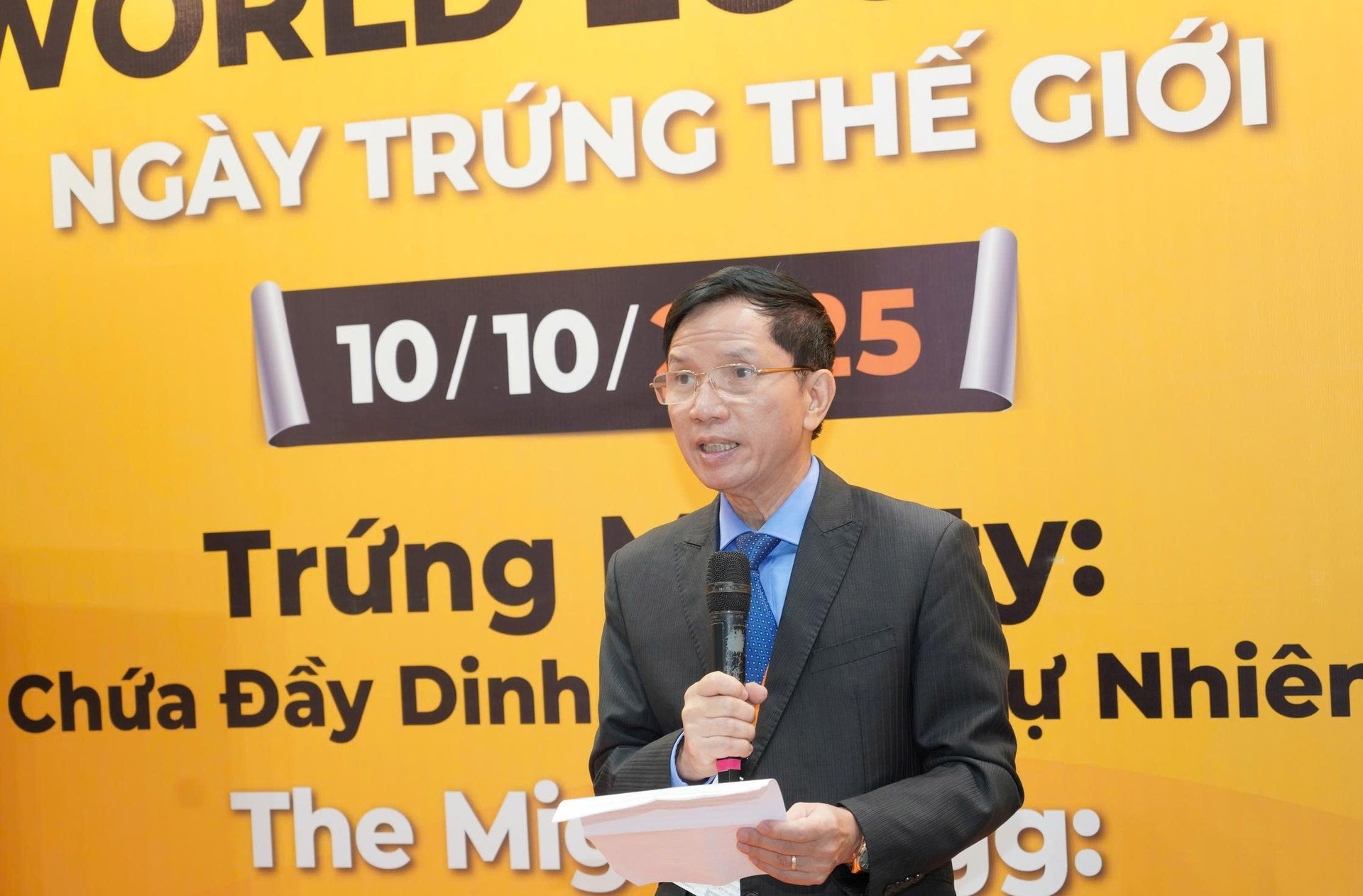 Mr. Nguyen Thanh Son, Chairman of the Vietnam Poultry Association, said that direct egg consumption in Vietnam currently reaches only 185-190 eggs per person per year, still much lower than in many other countries worldwide. Photo: Hong Tham.