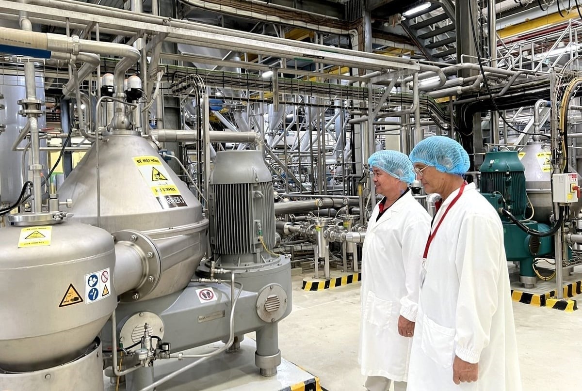 Modern machinery and equipment at Nestlé Vietnam's coffee processing plant. Photo: Son Trang.