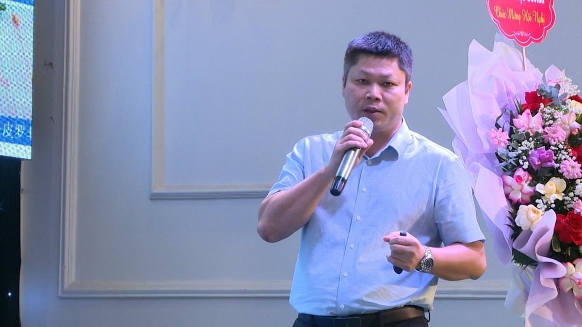 Mr. Tang Nguyet Bao, representative of BaiYang Viet Nam Foods Co., Ltd. Photo: Doan Phong.