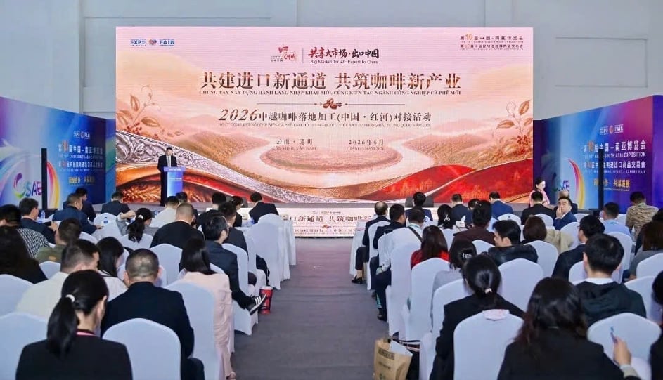 The China-Vietnam Coffee Business Networking Conference 2026 was recently held in Kunming City, Yunnan province. Photo: Ministry of Industry and Trade. The China-Vietnam Coffee Business Networking Conference 2026 was recently held in Kunming City, Yunnan province. Photo: Ministry of Industry and Trade.