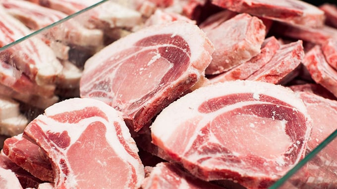 Imports of meat and meat products rose strongly in the first four months of 2026. Photo: VAN.