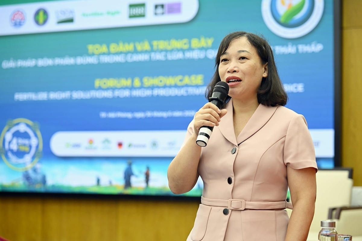 Ms. Luong Thi Kiem, Deputy Director of the Hai Phong Department of Agriculture and Environment. Photo: Bao Thang.